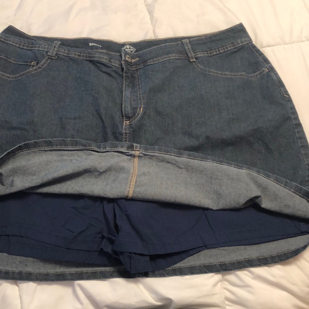 20w blue Jean skort